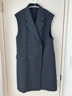 GU オーバーサイズダブルブレストベスト　ブラック　L