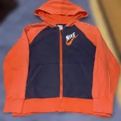 00s old NIKE ラグラン フルジップパーカー y2k 短丈 平成ギャル