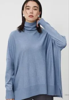 PLSTプラステ　ラメポンチョセーター