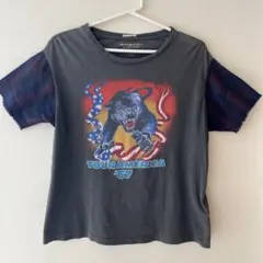 デニム＆サプライ ラルフローレン プリントTシャツ 黒XXS