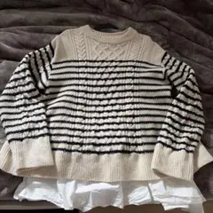 Mila Owen ストライプニットセーター