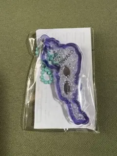 琵琶湖アクリルキーホルダー 紫色