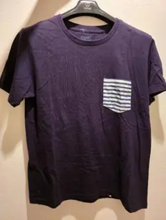 TOMORROWLAND ネイビー Tシャツ ストライプポケット