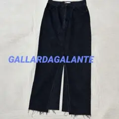 未使用級【GALLARDAGALANTE】ブラック　デニム　ロングスカート　Mのサムネイル