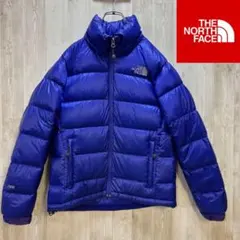 【海外限定品】ノースフェイス　ヌプシダウンジャケット　ブルー　レディースS