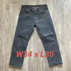 【神サイズ】 リーバイス 501 先染ブラック USA製 W34