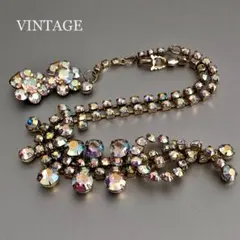 V048ヴィンテージ ネックレス　イヤリング