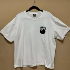 ステューシー STUSSY 8 BALL Tシャツ　ホワイト　白　XL
