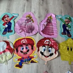 スーパーマリオ アルミバルーン 8点セット