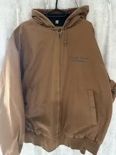 アクティブジャケット ブラウン フード付き