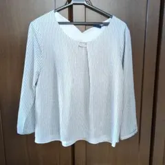 a.v.v ストライプ 長袖ブラウス