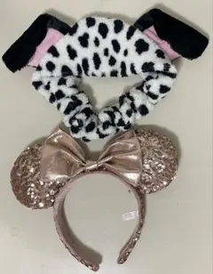 ディズニー カチューシャ スパンコール ミニー Disney ヘアバンド