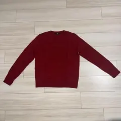 【UNIQLO】カシミヤセーター M レッド 【美品】
