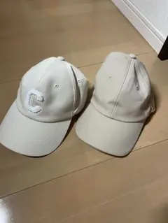 VARZAR Cキャップ　セット　ベージュ　ロゴキャップ