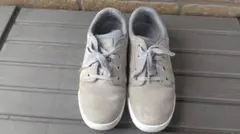 Timberland スニーカー グレー　革靴のサムネイル