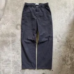02AW 白タグ Emporio Armani コットン ワイドパンツ ブラック