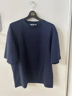 ユニクロユー　UNIQLO U Tシャツ　ネイビー　Lサイズ