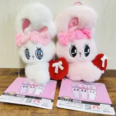 エスターバニー　リボンハートマスコット　タグ付き　ぬいぐるみ