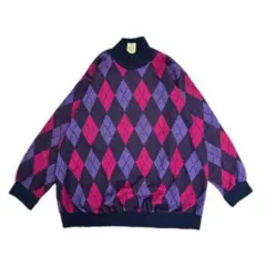 柄ニット 80s 90s イタリア製 ユーロヴィンテージ ユーロ古着