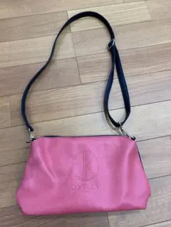D. KELLY ピンク ブラック ショルダーバッグ