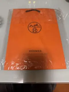 HERMES ショップ袋 オレンジ　29x21cm