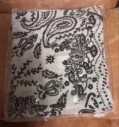 ★新品未開封★manipuri／巾着ポーチ／ペイズリー バンダナ柄