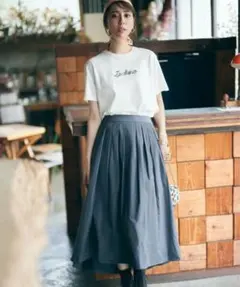 美品　23区　ライトメモリーウェザー　フレアスカート☆のサムネイル