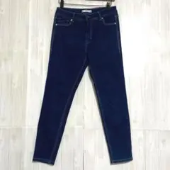グレイル　ジャストウエストスキニーデニム　ストレッチ　インディゴ　L