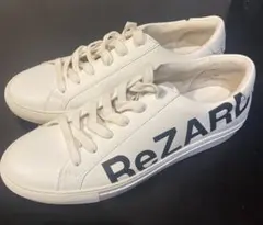 【未使用に近い】ReZARDスニーカー（ホワイト）【25.５】【送料込】のサムネイル