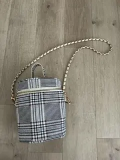 NATURAL BEAUTY BASIC チェック柄ショルダーバッグ