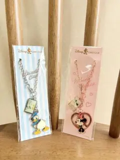 ミニー・ドナルド ストラップ 2点セット