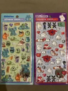 【正規品】ボンボンドロップシール モンスターズインク ベイマックス 2枚セット