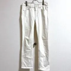 ユニクロ　UNIQLO レディースデニム　オフホワイト　サイズ25