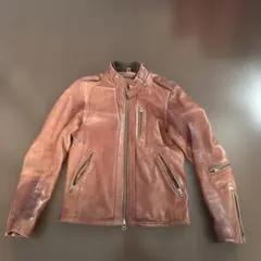BEAMS HEART レザーライダース　キャメルのサムネイル