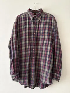 90年代 パタゴニア 雪なしタグ 総柄 チェックシャツ XL マルチカラー