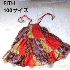 2803 FITH フィス ノースリーブワンピース 夏服 エスニック風 100のサムネイル