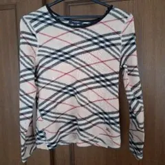 バーバリーBURBERRYノバチェック柄長袖ニット2サイズM