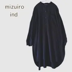 美品】ミズイロインド リネン混ドルマンシャツ ゆったり ワイド