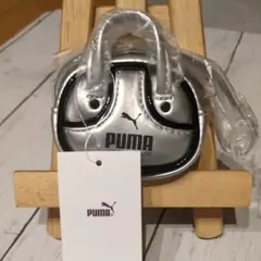 PUMA ミニバッグ キーチェーン メタリックシルバー新品タグ付き