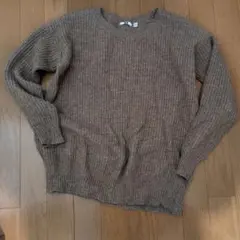 UNIQLO 長袖ニット ブラウン Mサイズ