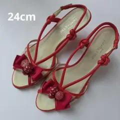 JILLSTUART shoe レッド サンダル 24cmのサムネイル