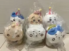 ちいかわらんど　ぴーぽぽぬいぐるみ ちいかわ・ハチワレ・うさぎ　3種類セット