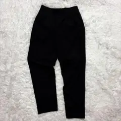 グローバルワーク テーパードパンツ スラックス ウツクシルエット M ブラック