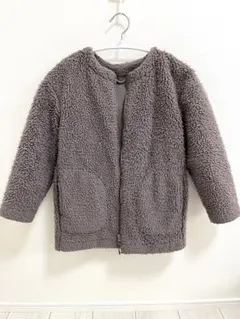 値下げ‼️ユニクロ 防風フリースノーカラーコート 130