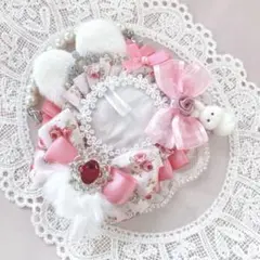 痛ロゼット　うさぎロゼット　ピンク　ロゼット