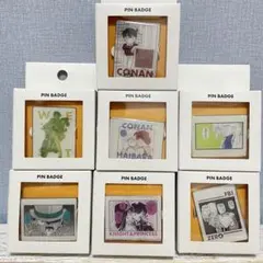 名探偵コナン　原画　ピンバッジ　７種　3coins コラボ
