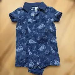 9m ラルフローレン　半袖ポロシャツ　カバーオール