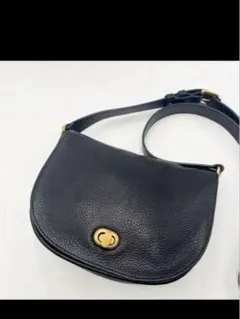 未使用に近い✨ アニエスベー　ショルダーバッグ ターンロック　シボ革