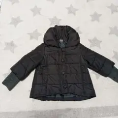 プティマイン　 ブラック 中綿コート　110 黒　ナルミヤ