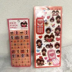 モンチッチ✳︎タイルシール、はっぴーフォン